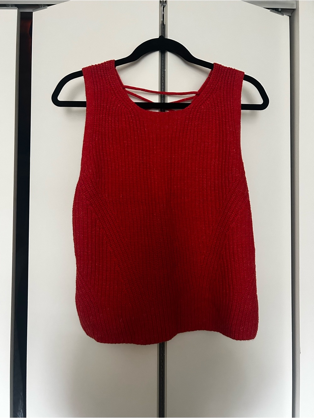 GAP Red Orange Sleeveless Knit Tank Top